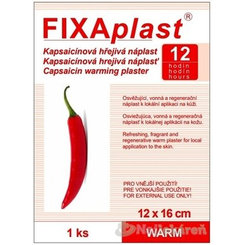 FIXAplast WARM kapsaicinová hřejivá náplast 12x16 cm 1 ks