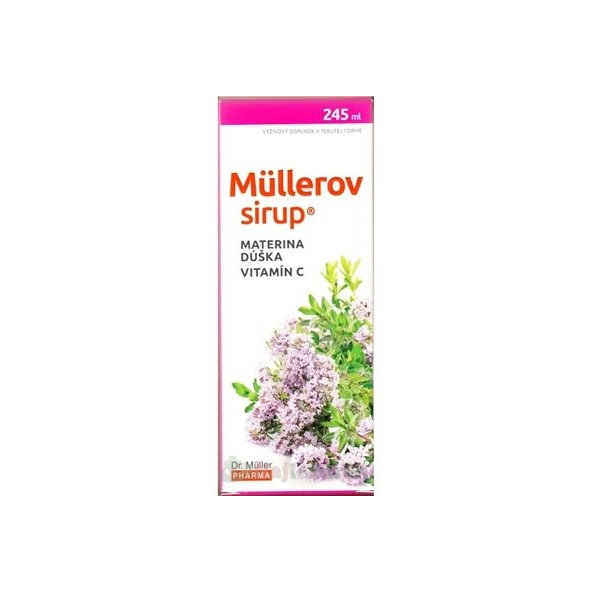 Müllerov sirup s materinou dúškou a vitamínem C 245 ml