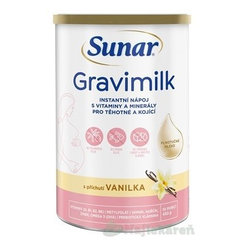 SUNAR Gravimilk vanilka instantní mléčný nápoj 450 g