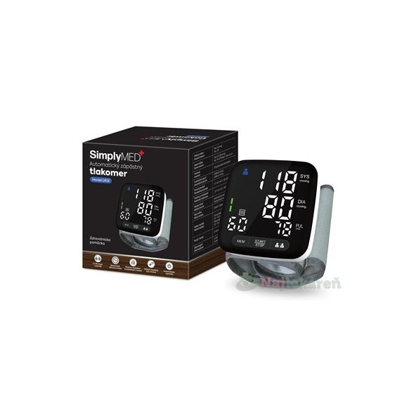 SimplyMED automatický zápěstní tlakoměr
