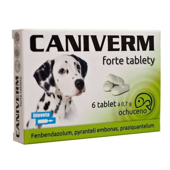 Caniverm Forte 0,7 g 6 tablet