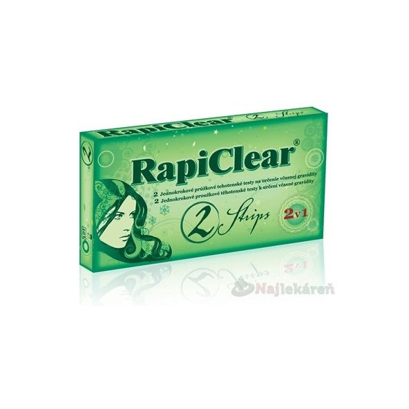 RapiClear těhotenský test Strips 2v1 2 ks