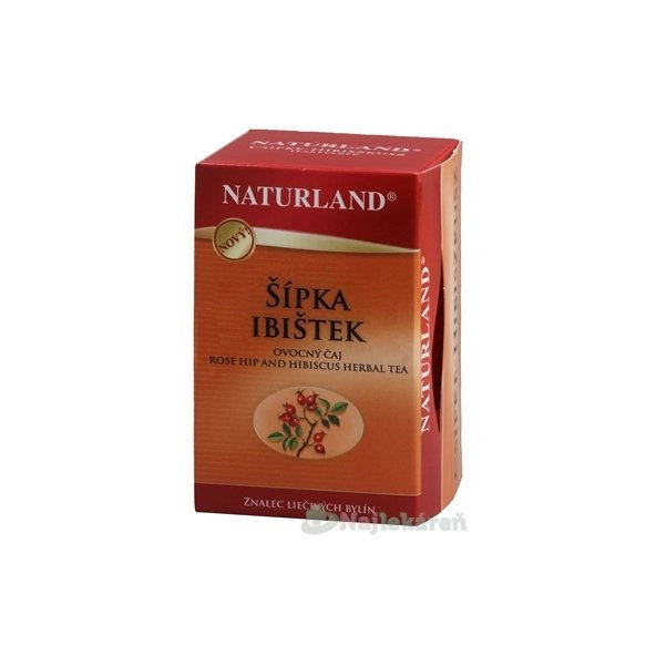 Naturland šípek + ibišek čaj 20 sáčků