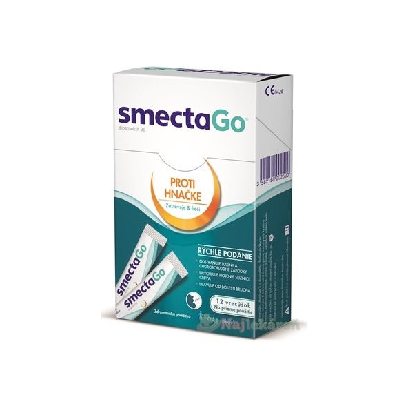 SmectaGo perorální suspenze v sáčcích 12 ks