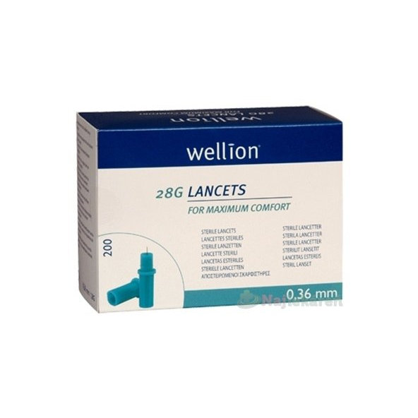WELLION Lancets 28G sterilní lancety 200 ks