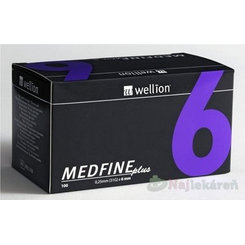WELLION Medfine Plus 6 mm 100 ks jehel
