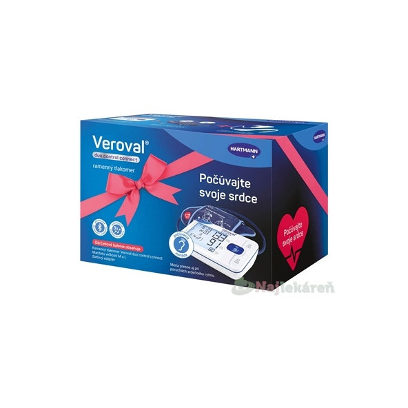 Veroval Duo Control Connect tlakomer set M+L + adaptér