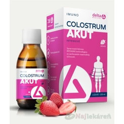 DELTA COLOSTRUM Akut jahoda sirup 125 ml