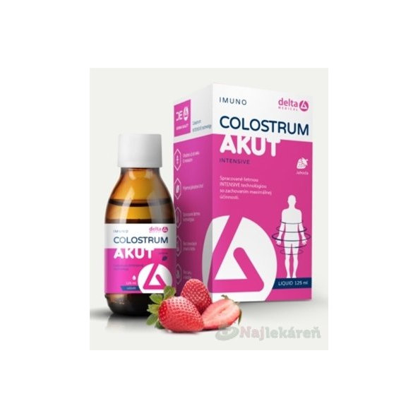 DELTA COLOSTRUM Akut jahoda sirup 125 ml