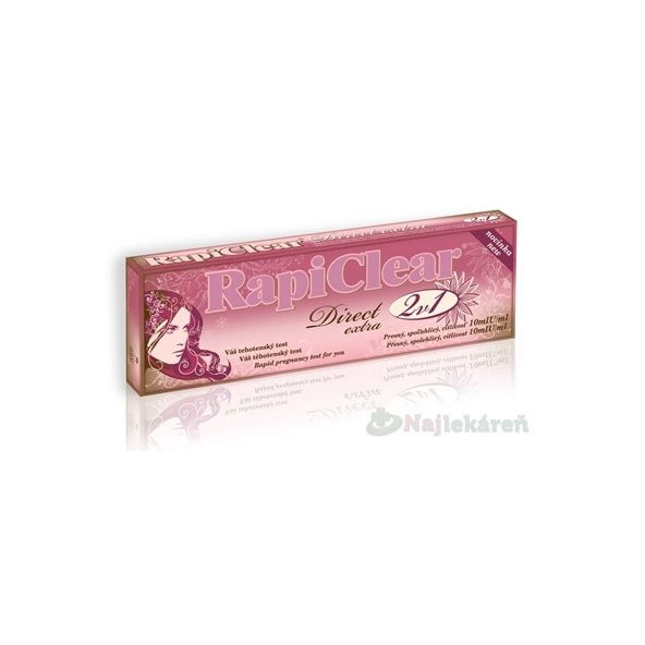 RapiClear těhotenský test Direct Extra 2v1 2 ks