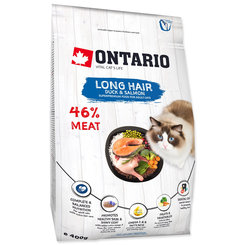 Ontario Cat Longhair krmivo pro dlouhosrsté kočky 400 g
