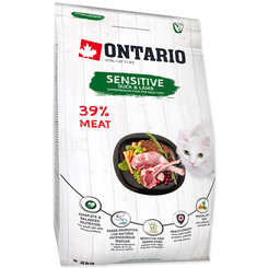 Ontario Cat Sensitive/Derma krmivo pro citlivé kočky 2 kg