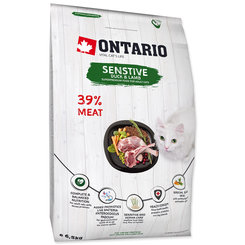 Ontario Cat Sensitive/Derma krmivo pro citlivé kočky 6,5 kg