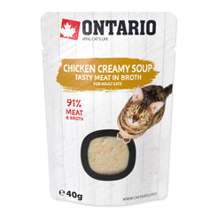 Ontario kuřecí polévka se sýrem pro kočky 40 g