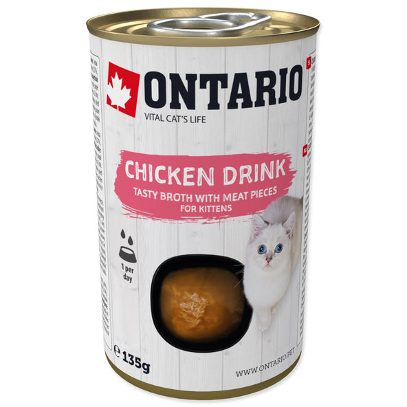 Ontario Kitten kuřecí nápoj pro koťata 135 g