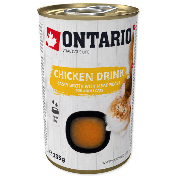 Ontario kuřecí nápoj pro kočky 135 g
