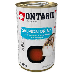 Ontario Drink lososový nápoj pro kočky 135 g
