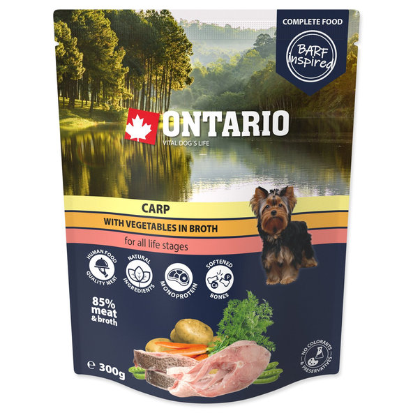 Ontario kapr se zeleninou ve vývaru kapsička pro psy 300 g