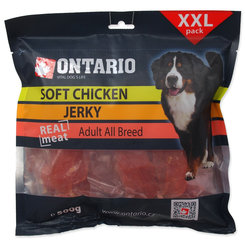Ontario měkké kuřecí proužky pamlsek pro psy 500 g