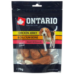Ontario vápníková kost obalená kuřecím pamlsek pro psy 70 g