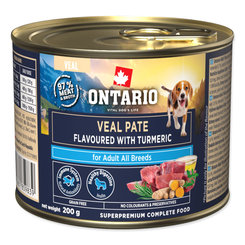 Ontario Adult telecí paštika s kurkumou pro psy 200 g