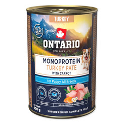 Ontario Puppy Monoprotein krůtí paštika s mrkví pro štěňata 400 g