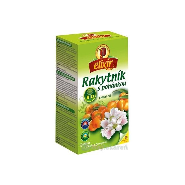 AGROKARPATY BIO rakytník s pohankou čaj 20x1,5 g
