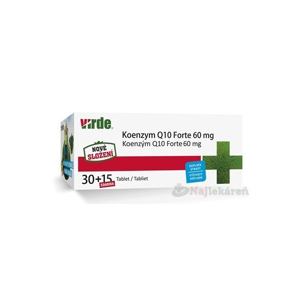 Virde Koenzym Q10 Forte 60 mg 45 kapslí