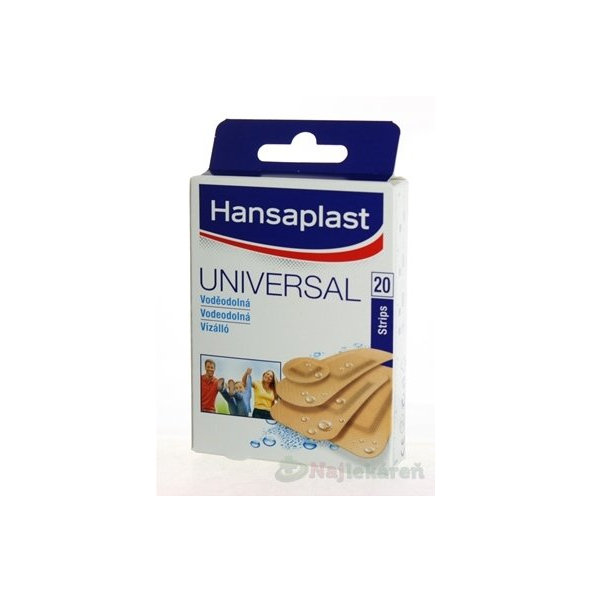 Hansaplast Universal voděodolná náplast 20 ks