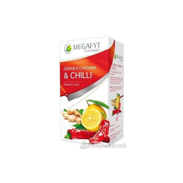MEGAFYT Zázvor s citronem a chilli čaj 20 sáčků