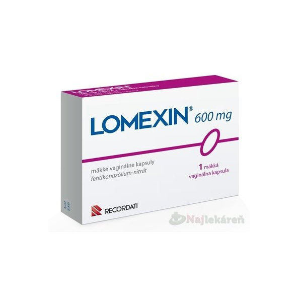 LOMEXIN 600 mg měkká vaginální kapsle 1 ks