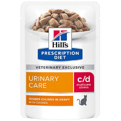 Hill's PD Feline c/d Urinary Stress Chicken kapsička 12x85 g