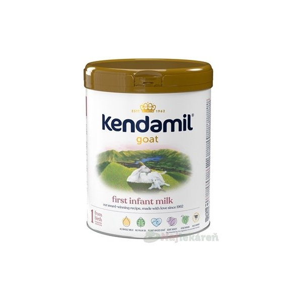 Kendamil kozí kojenecké mléko 1 počáteční mléčná výživa 0 m+ 800 g