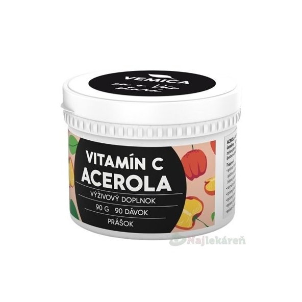 VEMICA Acerola vitamín C 90 g prášek