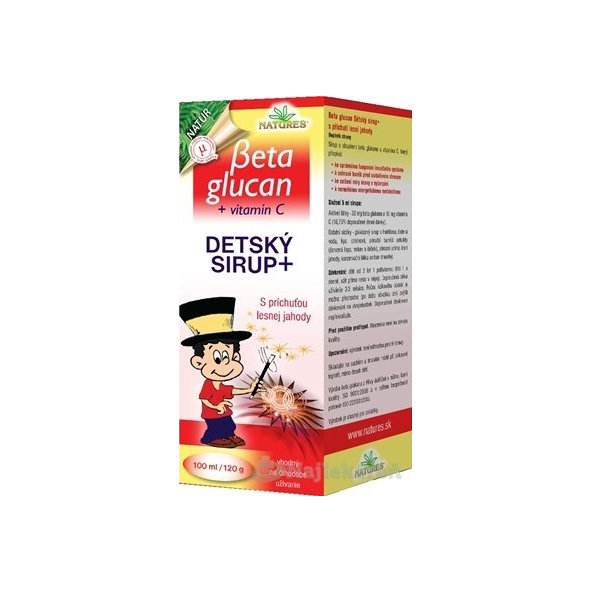 Natures Beta Glucan dětský sirup 100 ml