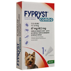 Fypryst Combo S – pipeta proti klíšťatům a blechám pro malé psy 0,67 ml
