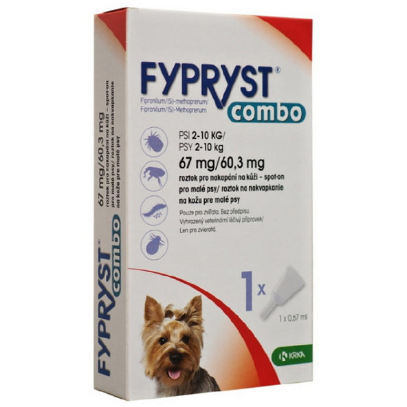 Fypryst Combo S – pipeta proti klíšťatům a blechám pro malé psy 0,67 ml