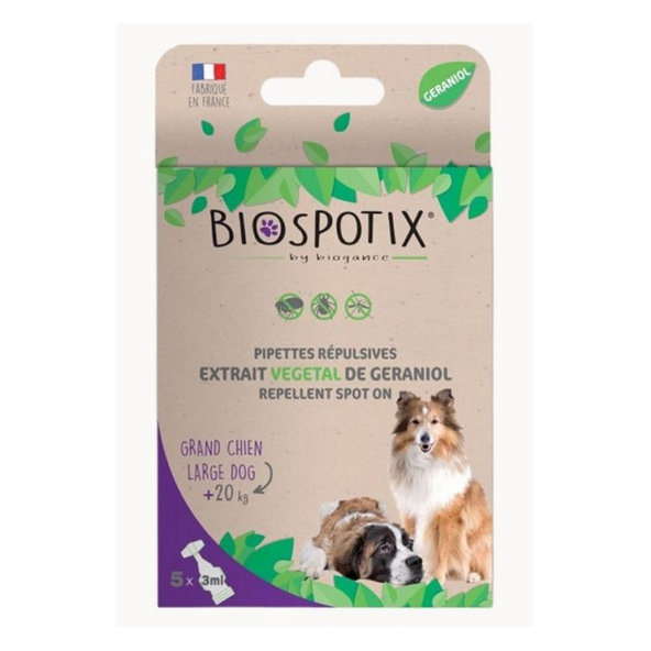 Biogance Biospotix Dog spot-on pipeta repelentní L-XL 20 kg+ 3x3 ml