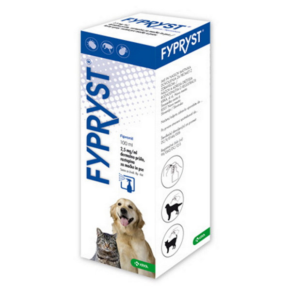Fypryst antiparazitní sprej pro kočky a psy 100 ml