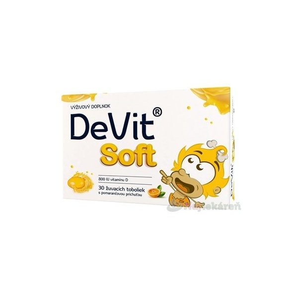 DeVit Soft vitamin D 30 žvýkacích tobolek