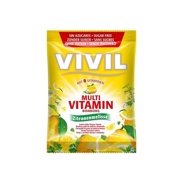 Vivil Multivitamin bonbony citron meduňka 60 g