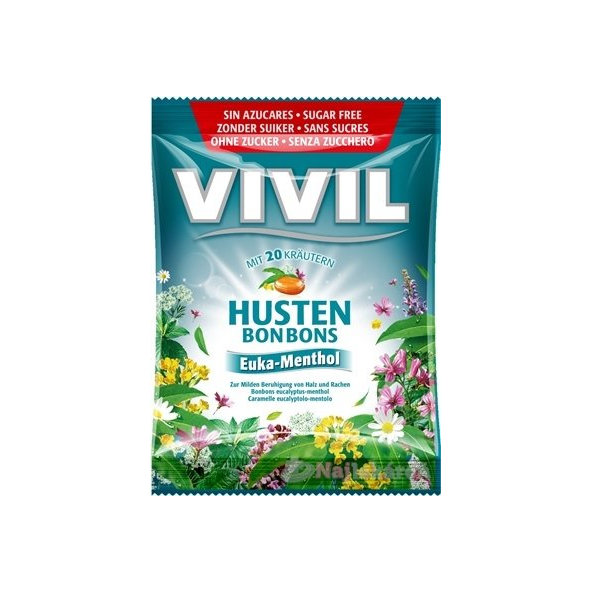 Vivil Hustens bonbony eukalyptus mentol 60 g