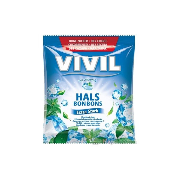 Vivil Extra Stark bonbony mentolové 60 g