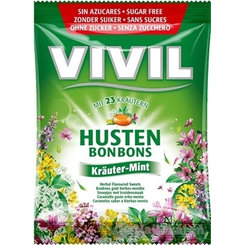 Vivil Hustens bonbony mentol bylinné bez cukru 60 g