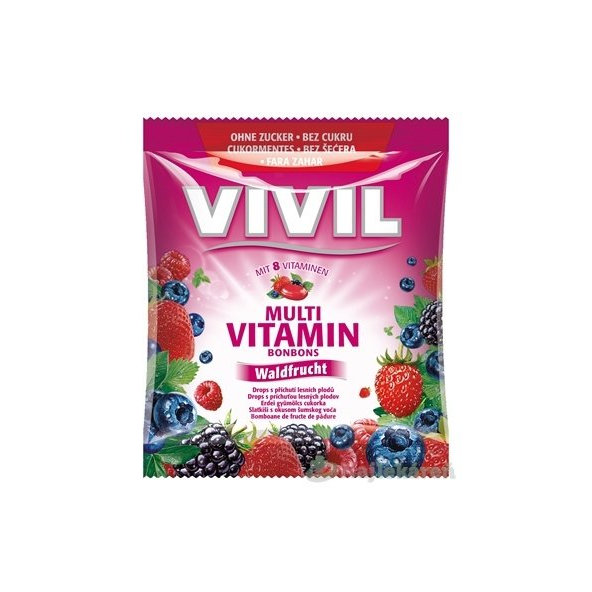 Vivil Multivitamin bonbony lesní ovoce 60 g