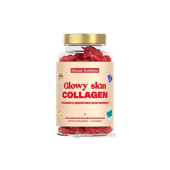 Bloom Robbins Glowy Skin Collagen žvýkací bonbóny 40 kusů