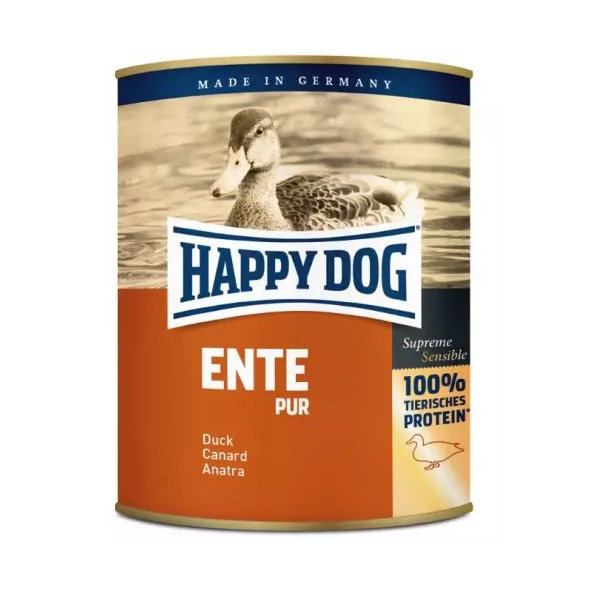 Happy Dog Premium Fleisch Pur konzerva pro psy kachní maso 400 g