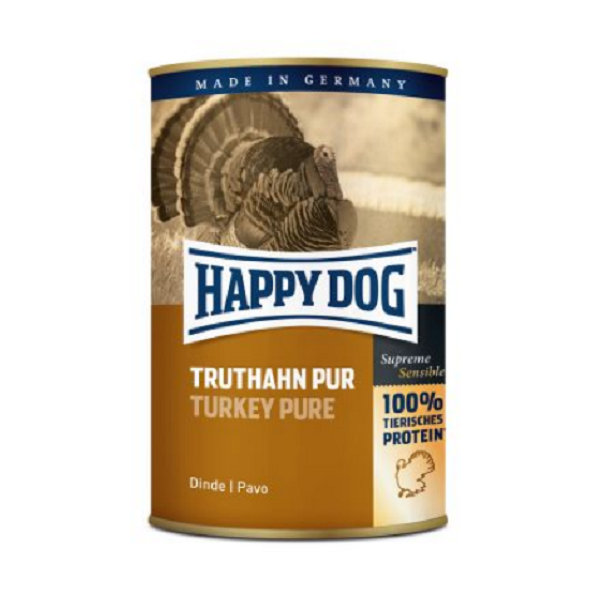Happy Dog Premium Fleisch Pur konzerva pro psy krůtí maso 400 g