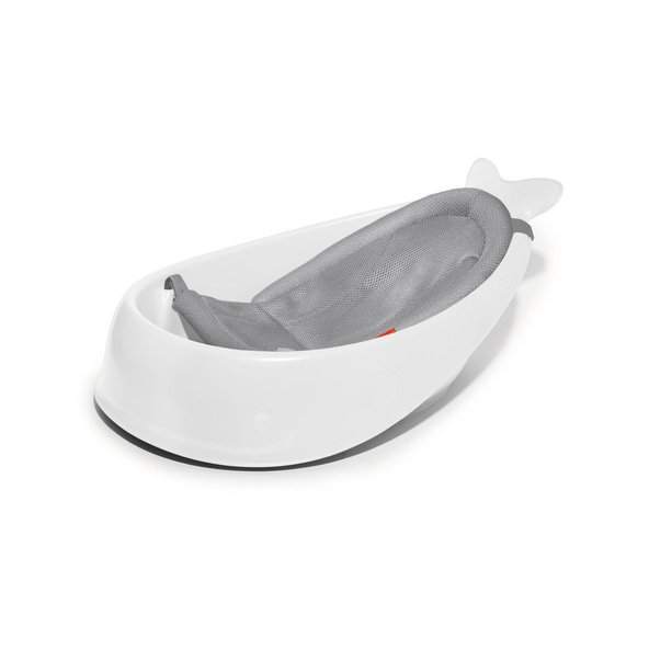 SKIP HOP Moby Vanička s ergonomickou podložkou 3-fázová bílá