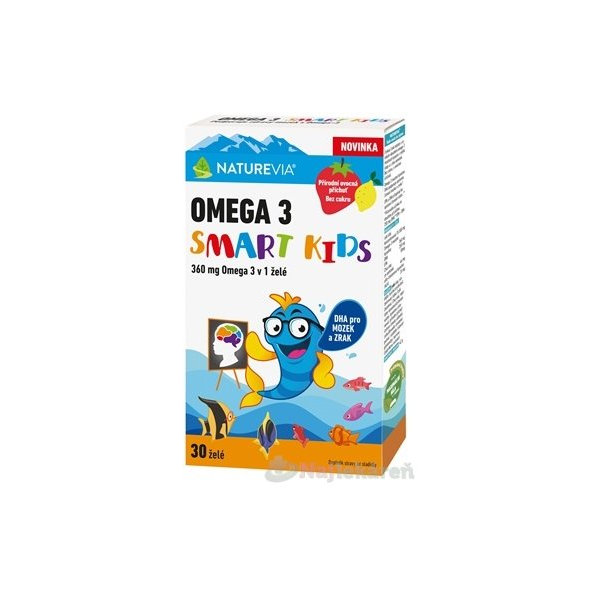 Naturevia Omega 3 Smart Kids 30 žvýkacích tablet